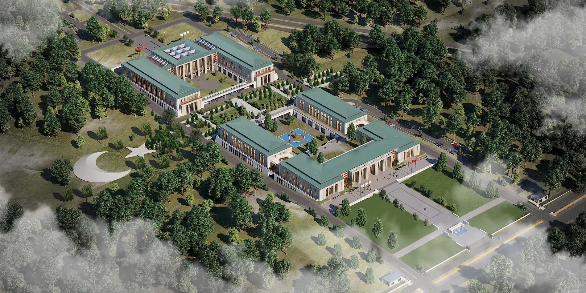 K.K.T.C CUMHURBAŞKANLIĞI,CUMHURİYET MECLİSİ VE MİLLET BAHÇESİ		